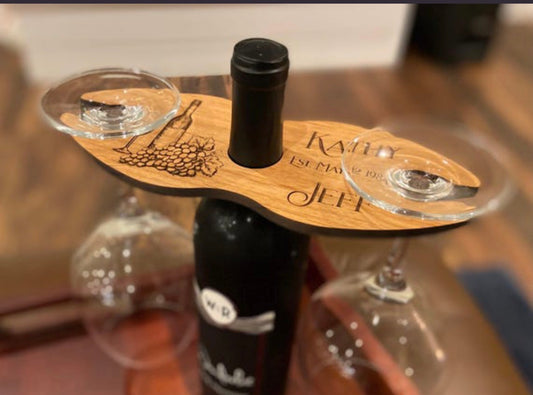 Wine Caddy – Rustic Single Bottle Carrier