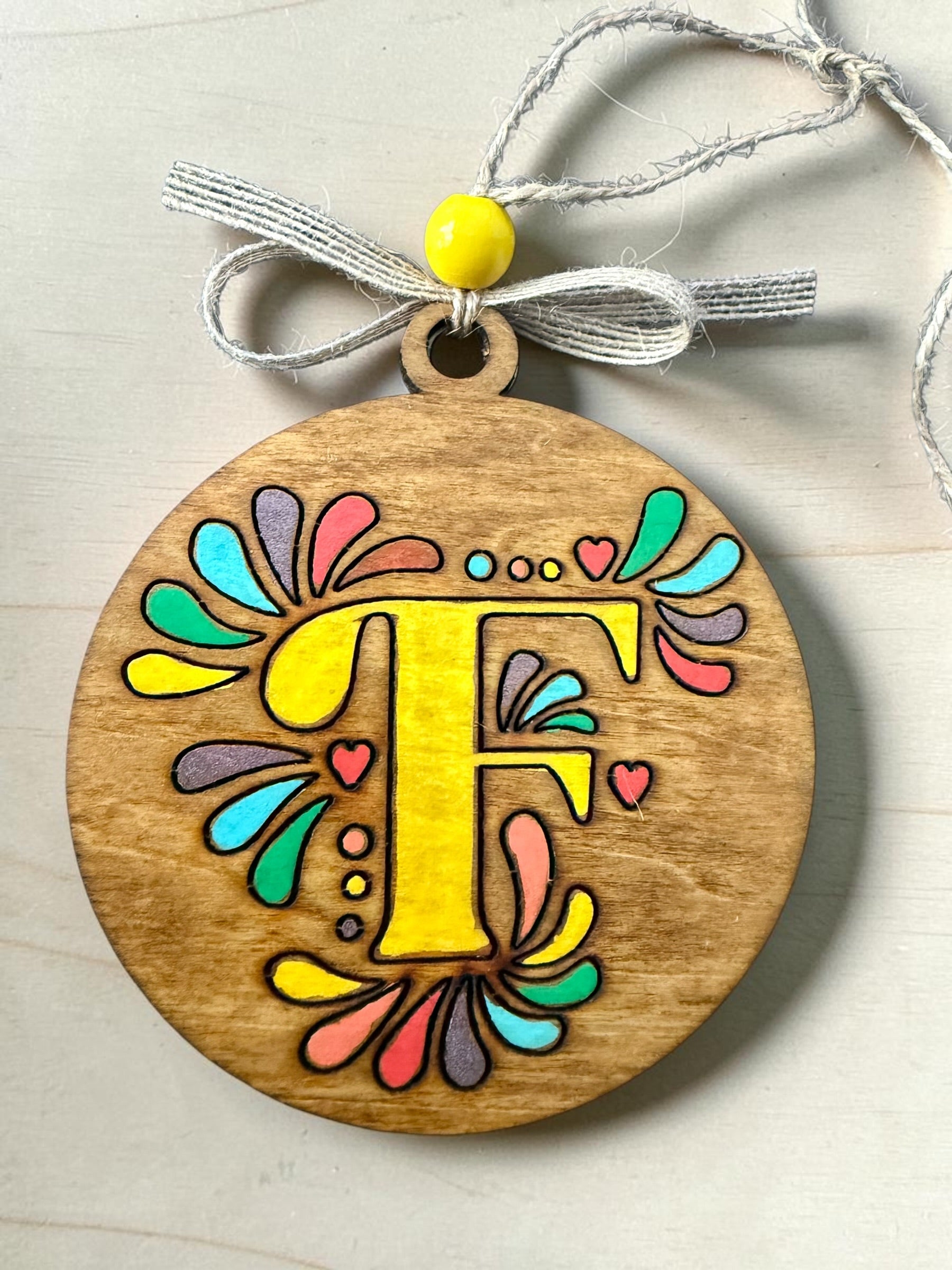 Cantina Bloom Letter Ornament