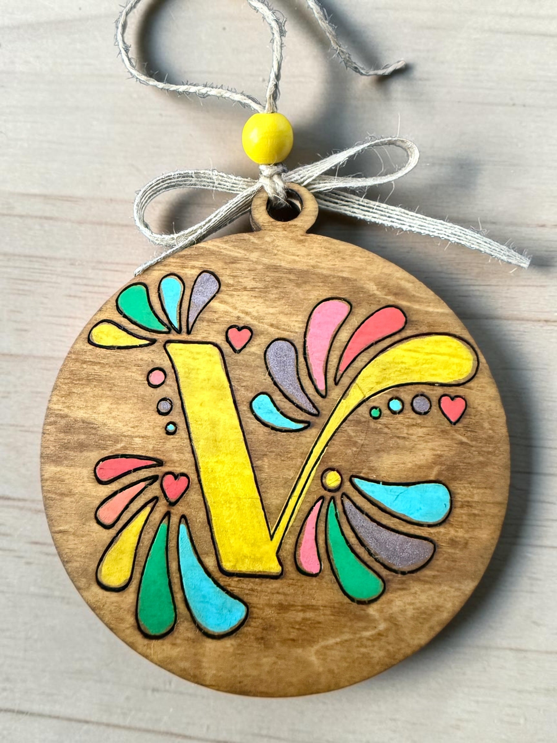 Cantina Bloom Letter Ornament