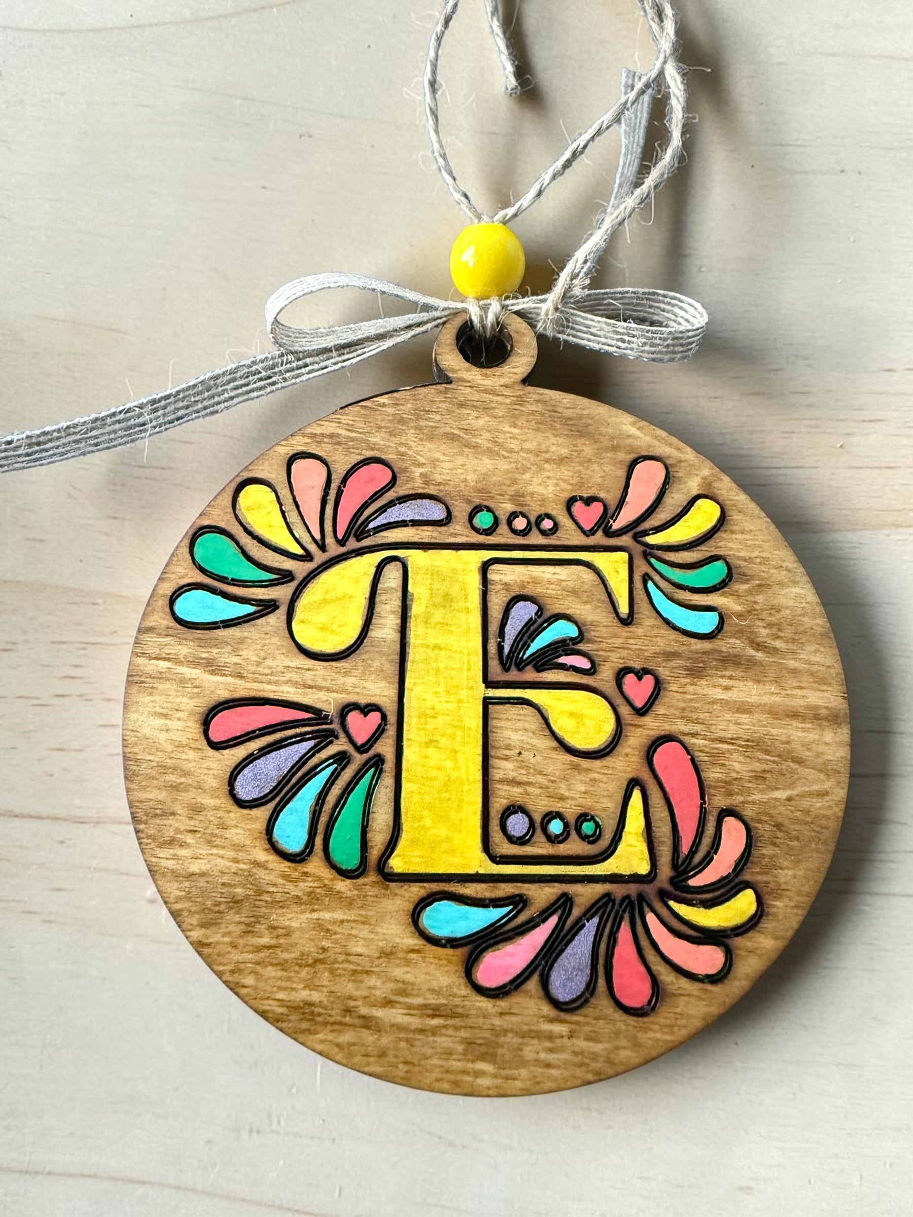 Cantina Bloom Letter Ornament