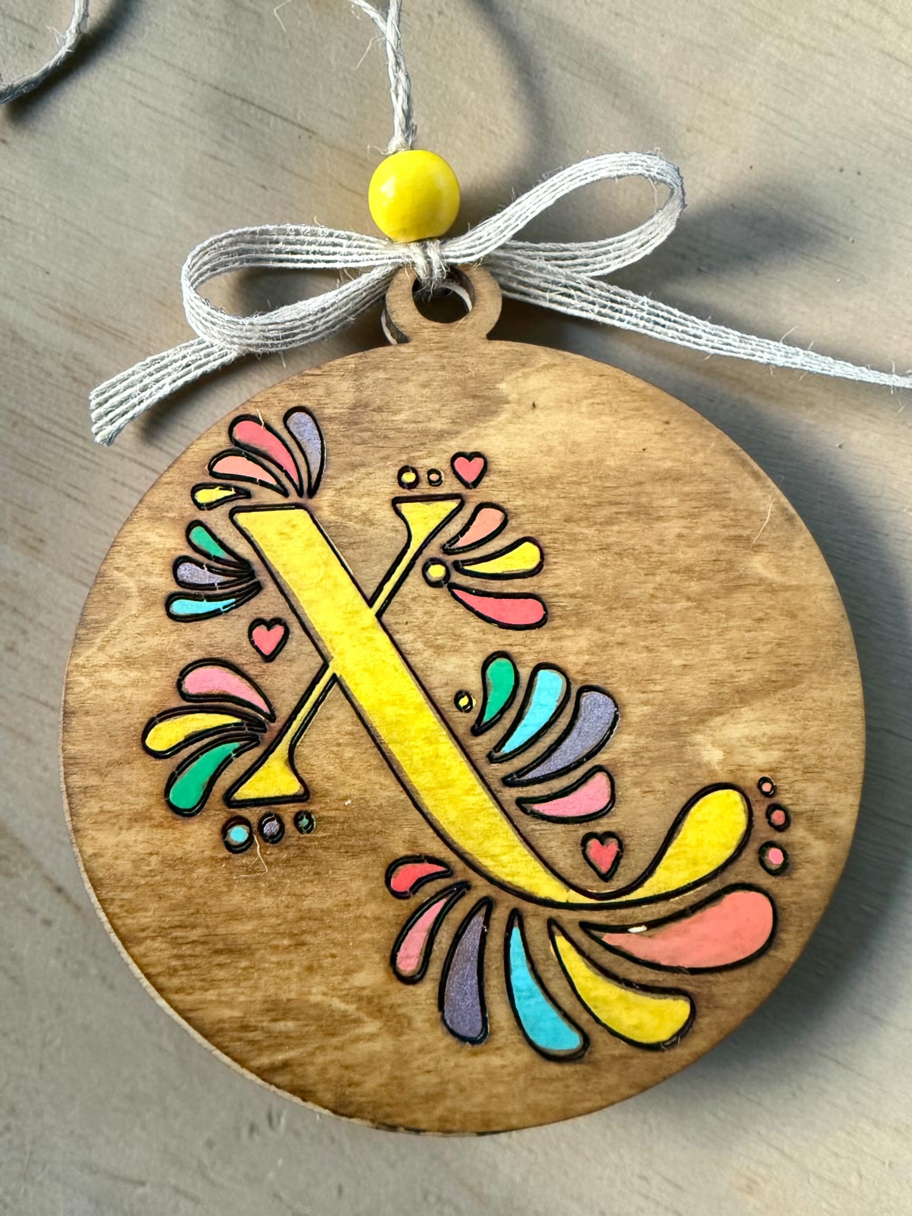 Cantina Bloom Letter Ornament