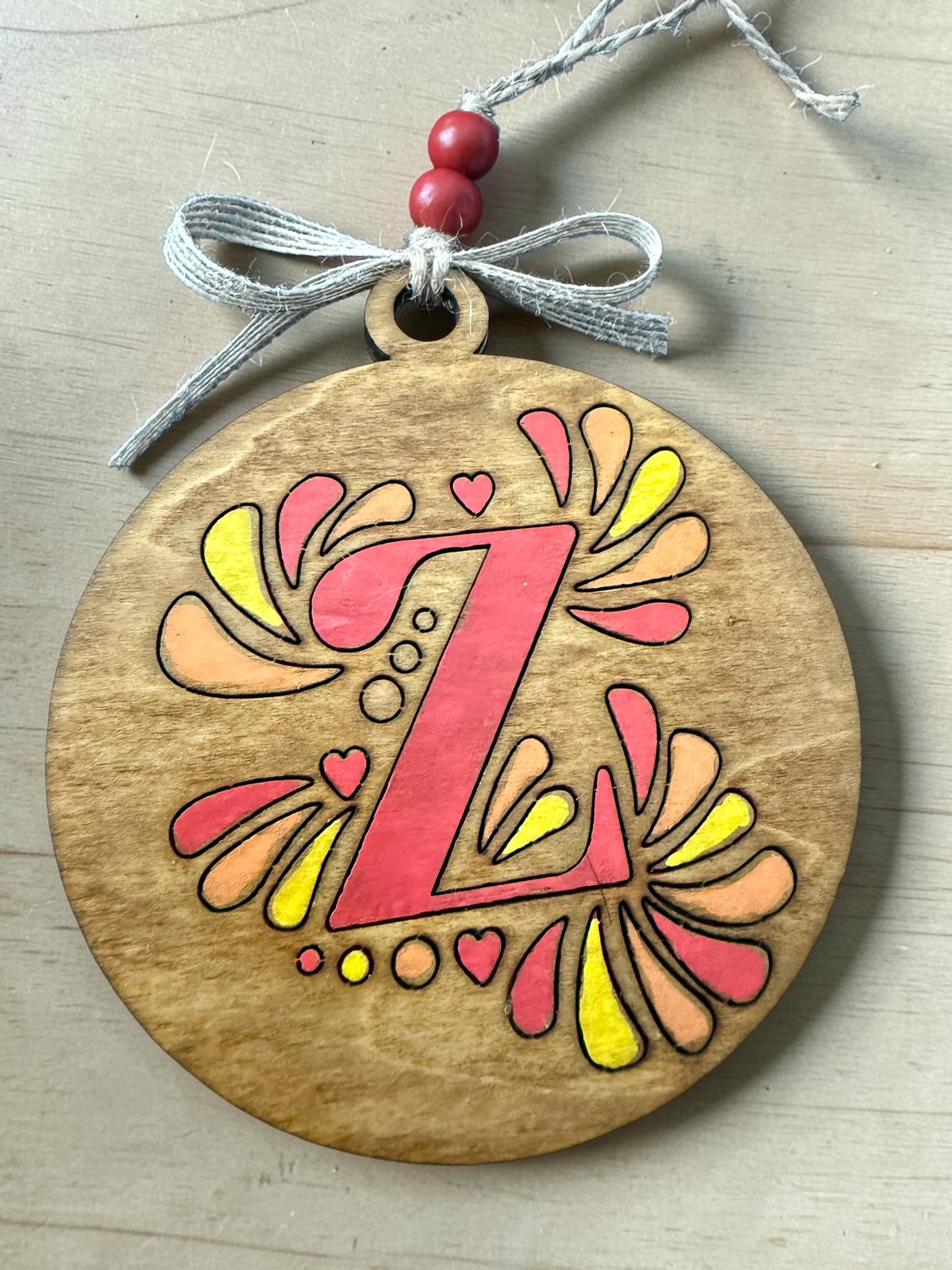 Cantina Bloom Letter Ornament