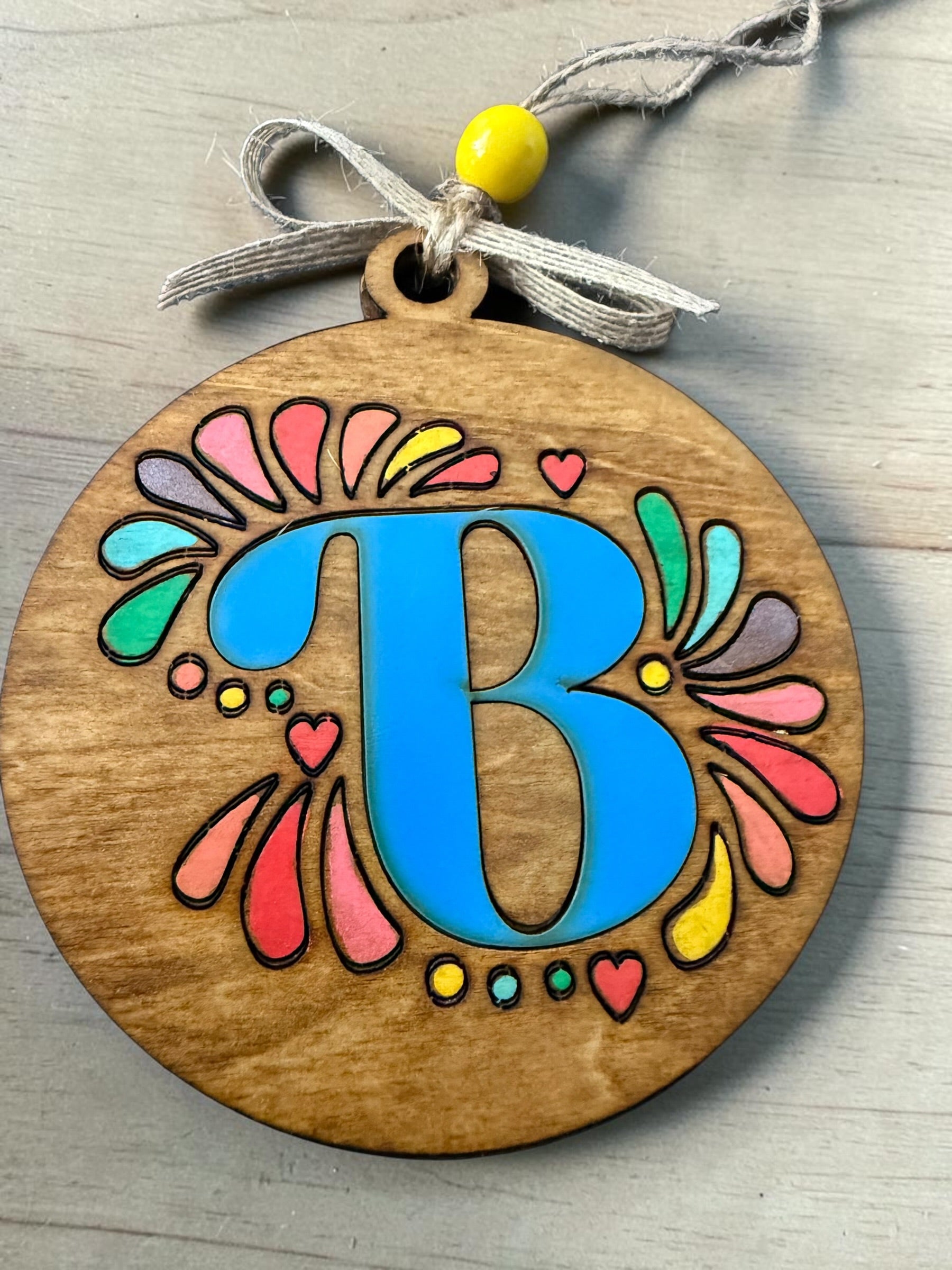 Cantina Bloom Letter Ornament