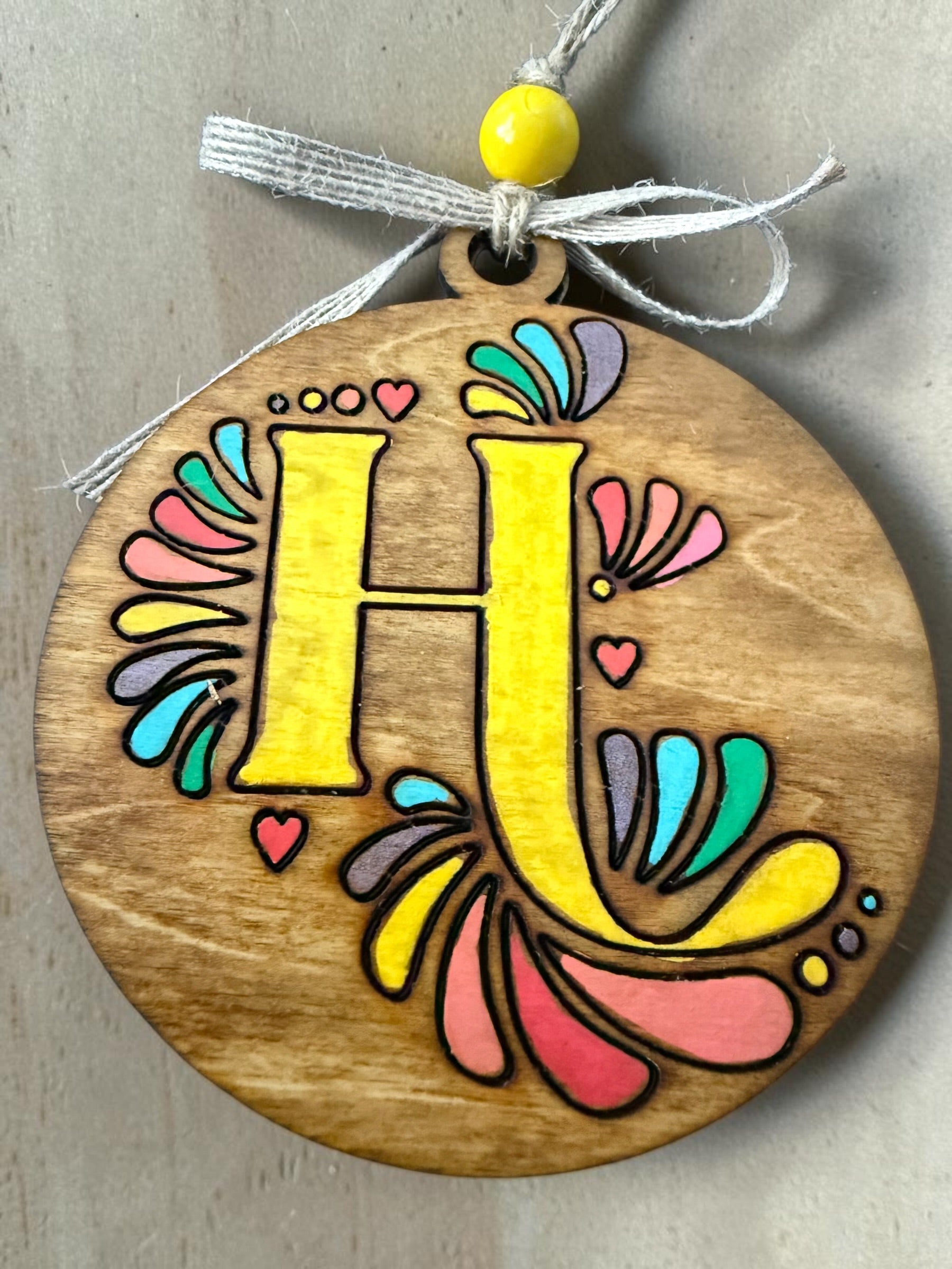 Cantina Bloom Letter Ornament