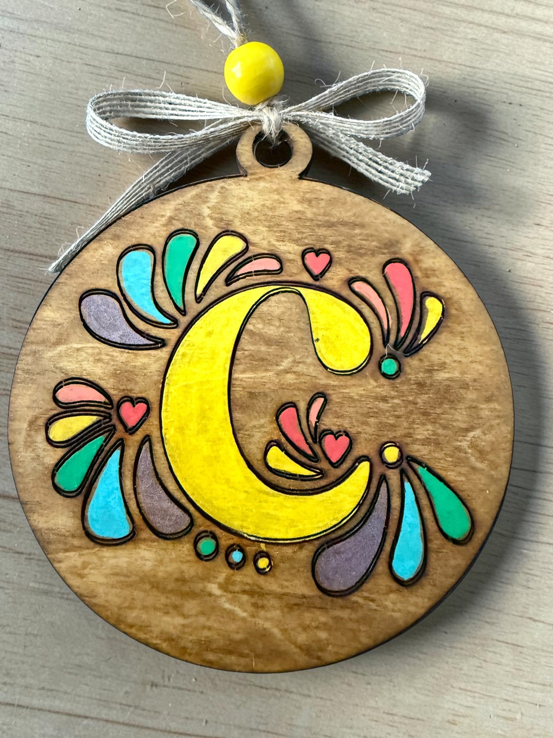 Cantina Bloom Letter Ornament