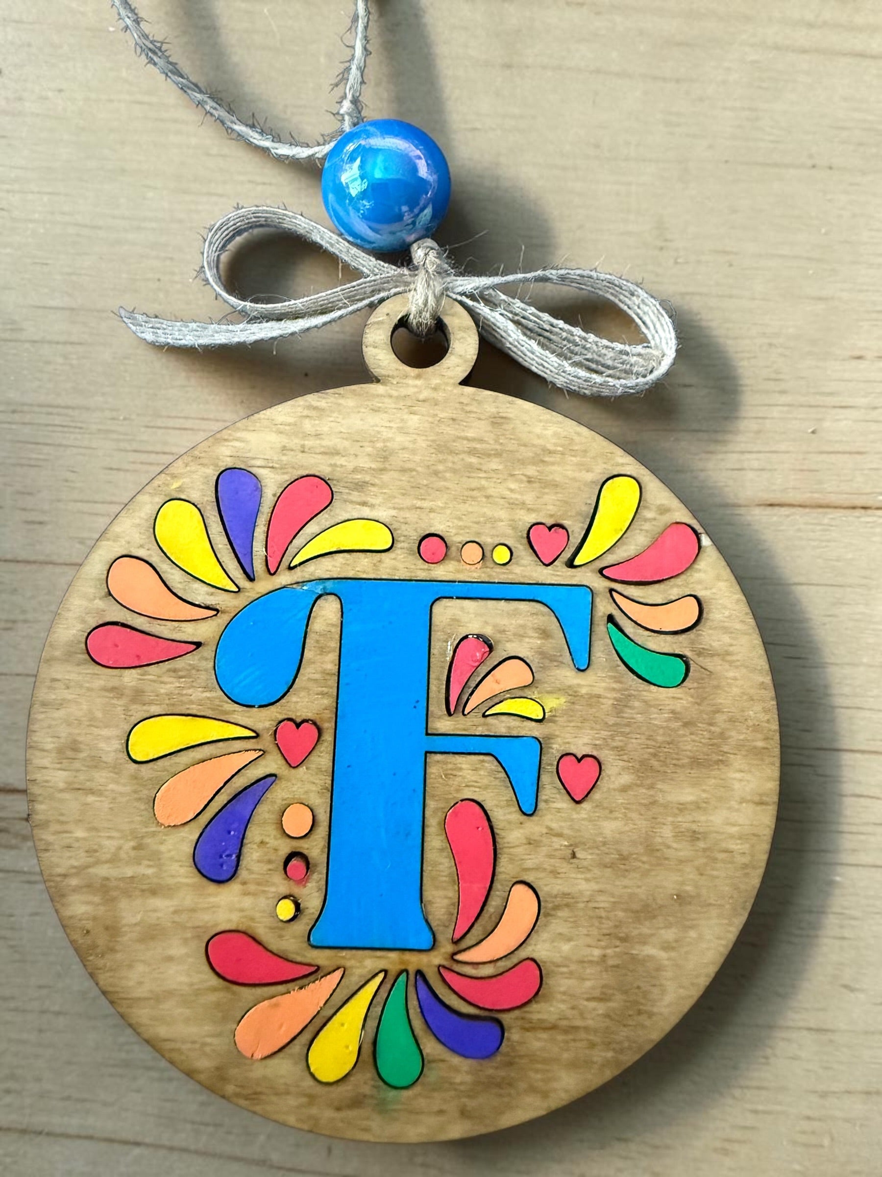 Cantina Bloom Letter Ornament