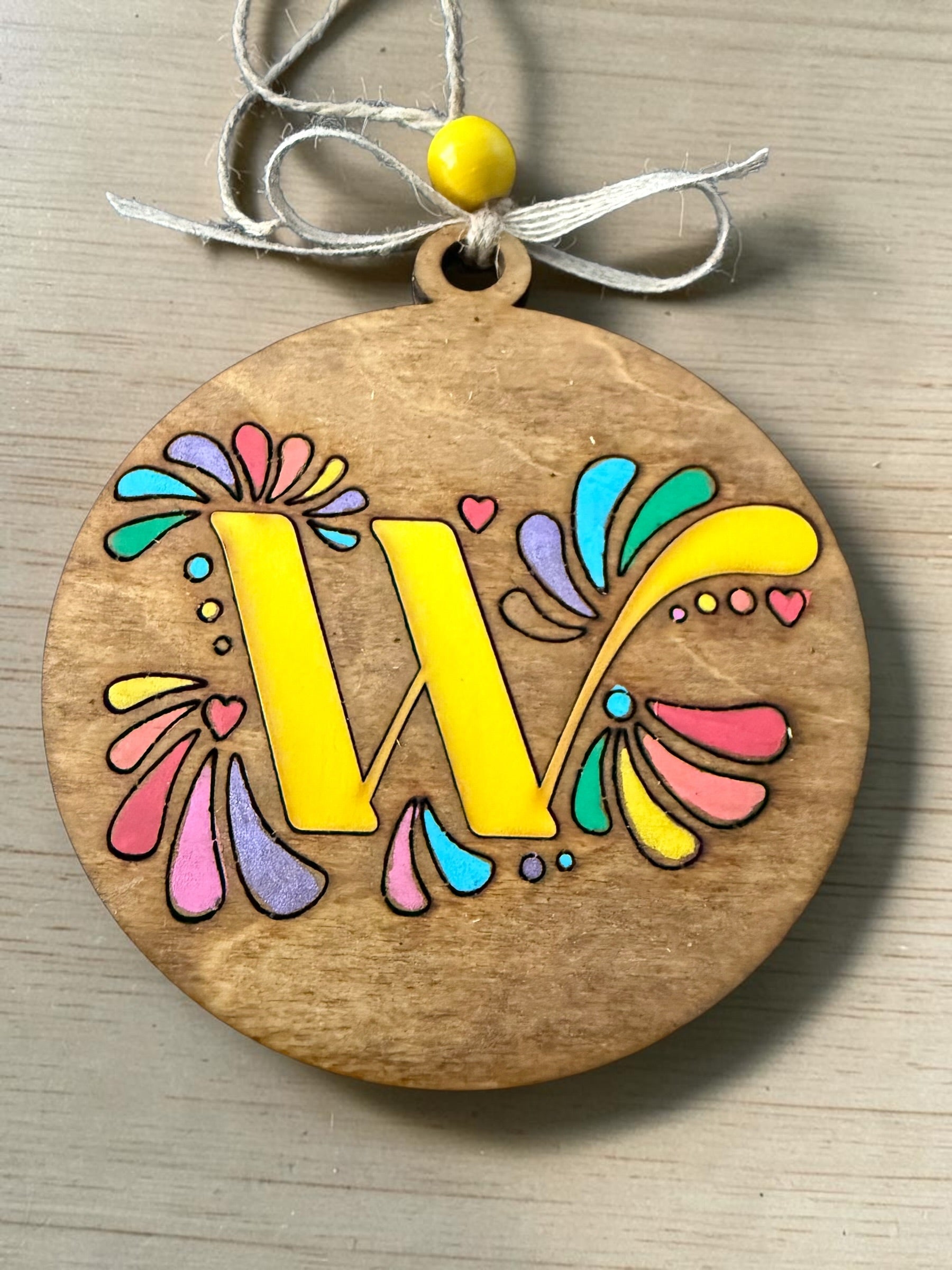 Cantina Bloom Letter Ornament