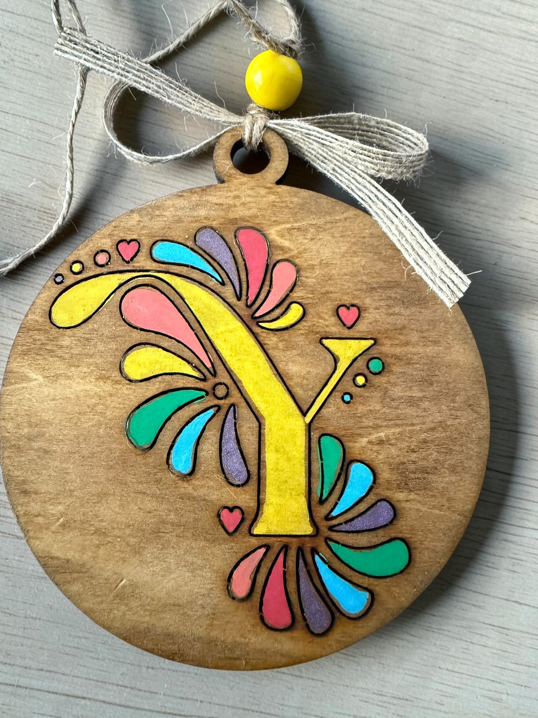Cantina Bloom Letter Ornament