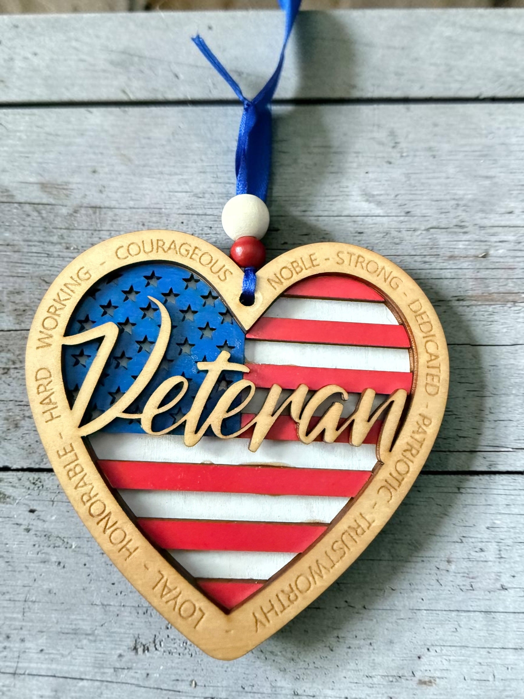 Layered Americana Ornament