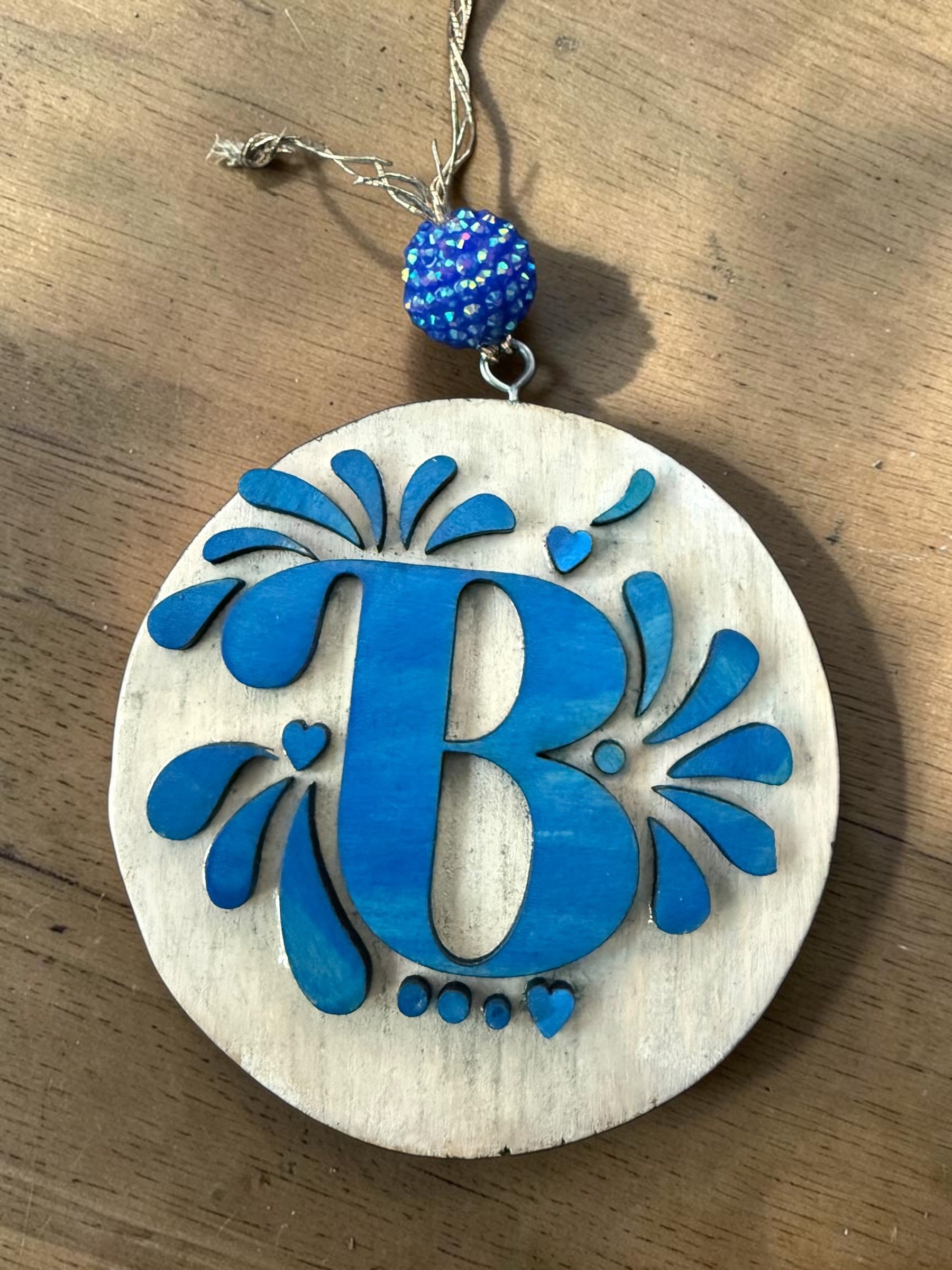 Cantina Bloom Letter Ornament