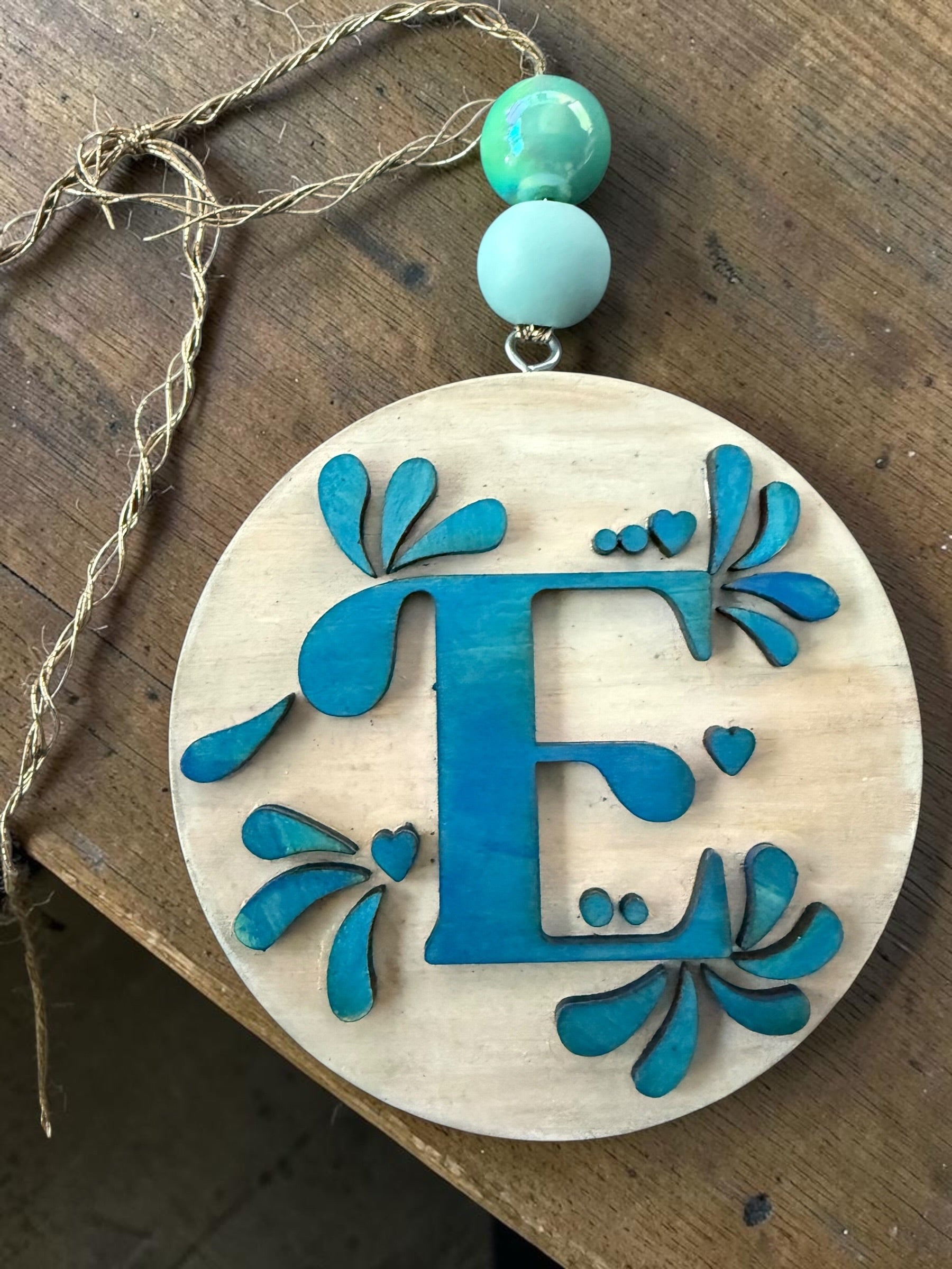 Cantina Bloom Letter Ornament