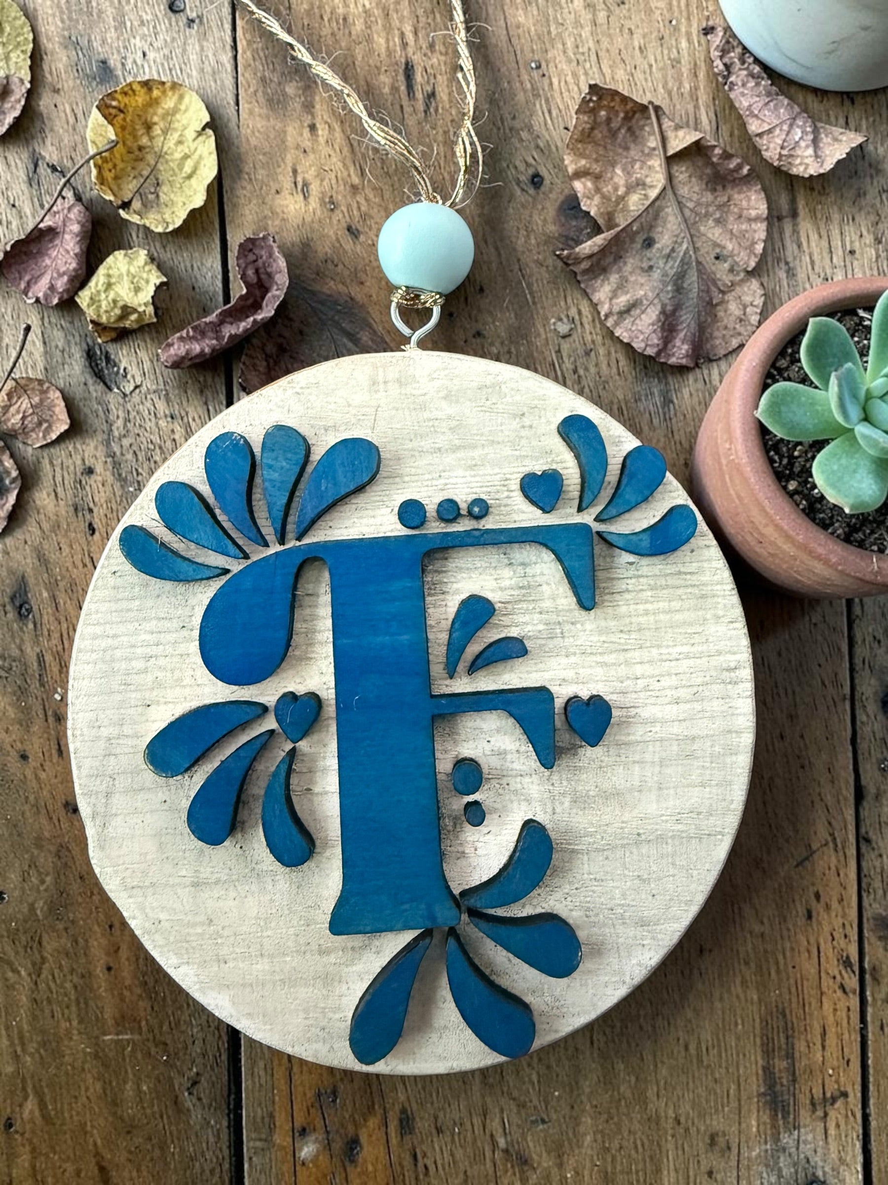 Cantina Bloom Letter Ornament