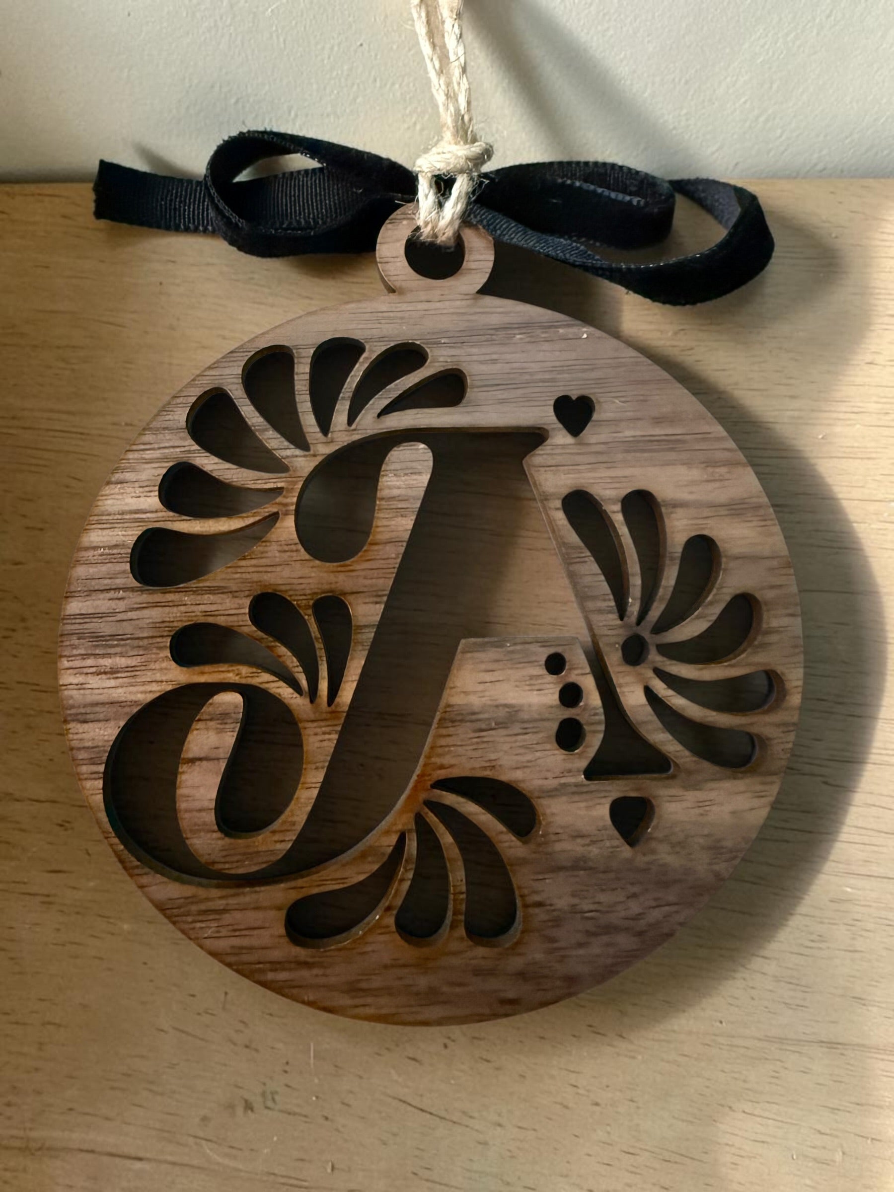 Cantina Bloom Letter Ornament
