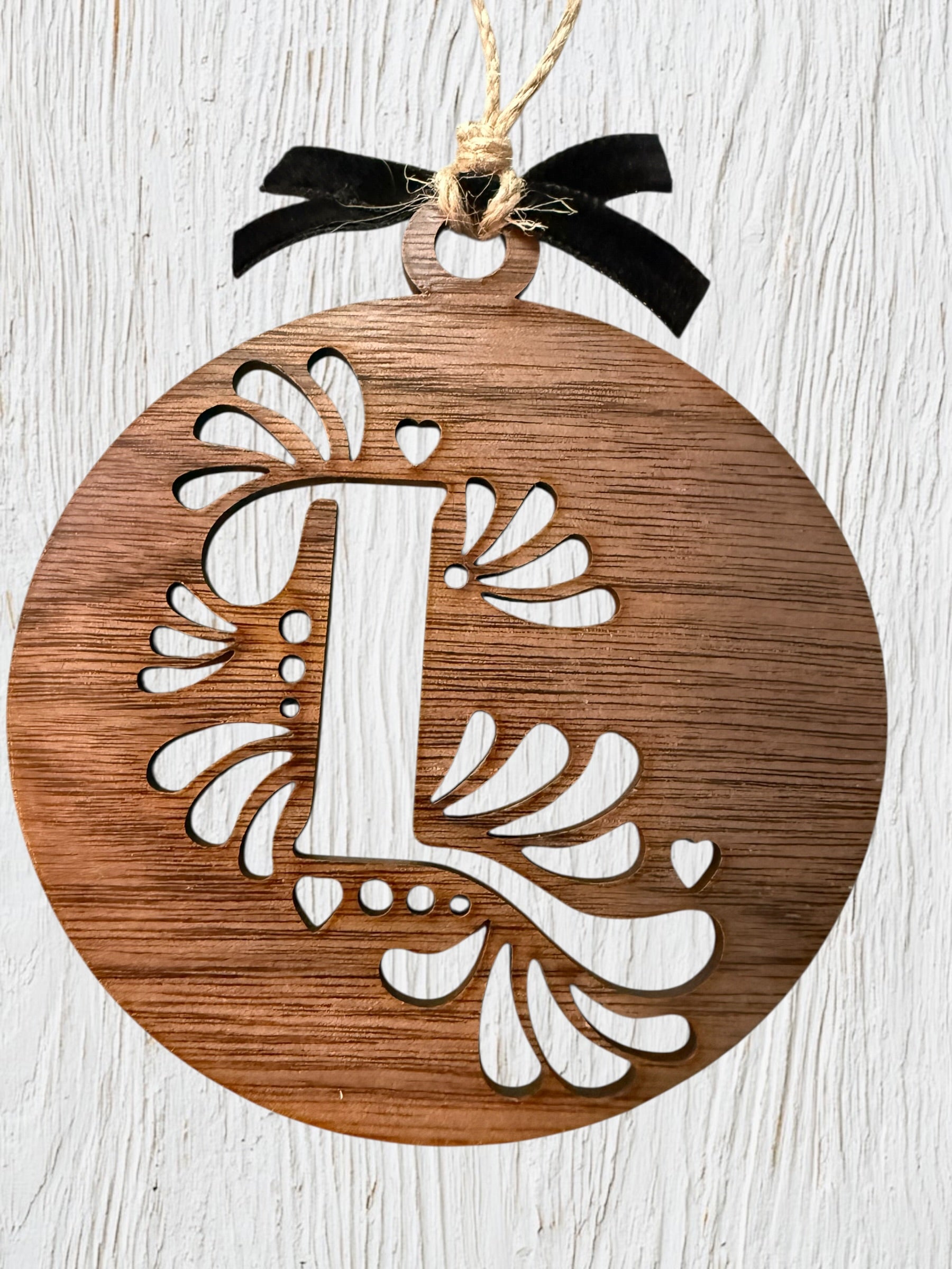 Cantina Bloom Letter Ornament
