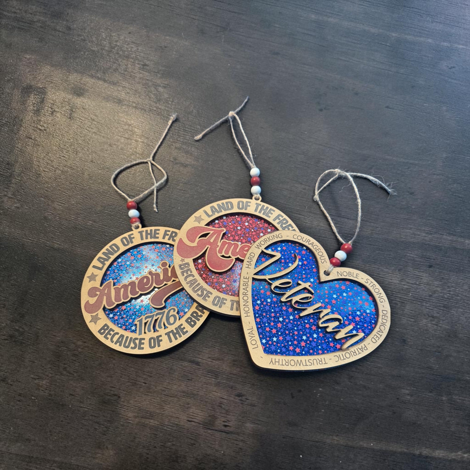 Land of the Free Collection Ornament – Patriotic Keepsake