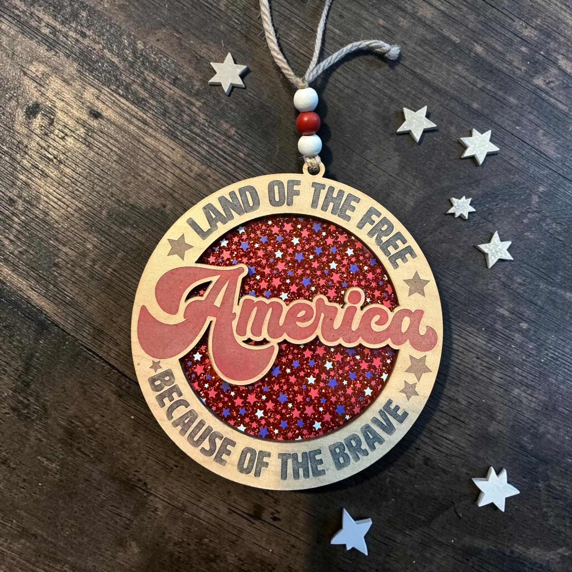 Land of the Free Collection Ornament – Patriotic Keepsake