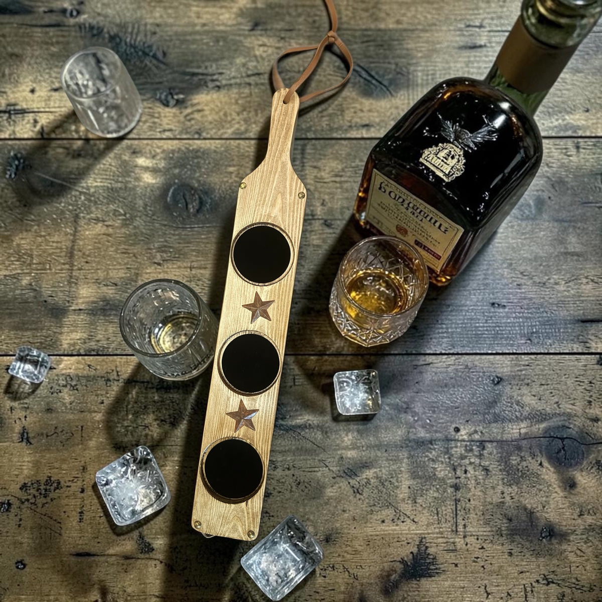 Texas Whiskey Flight Board