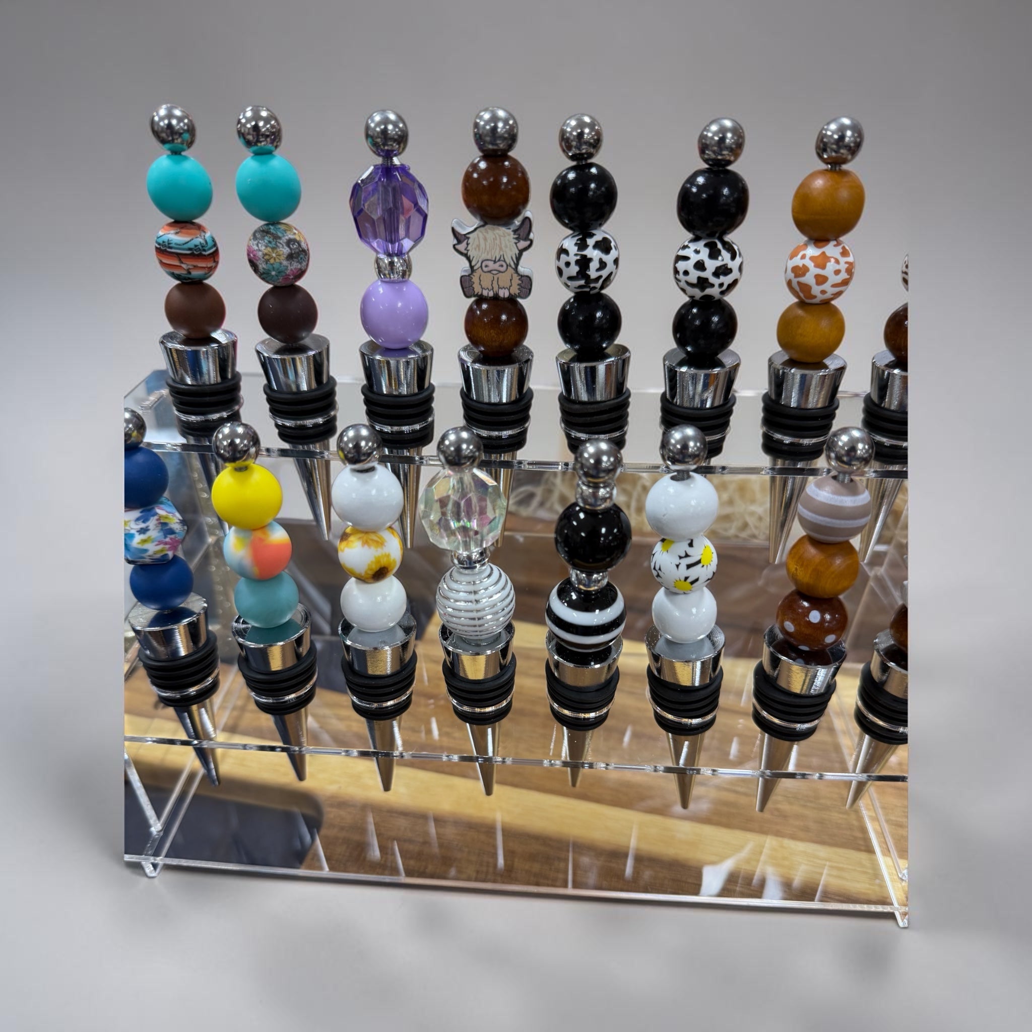 Handcrafted Beaded Wine Accessories | Bottle Stoppers & Bottle Openers