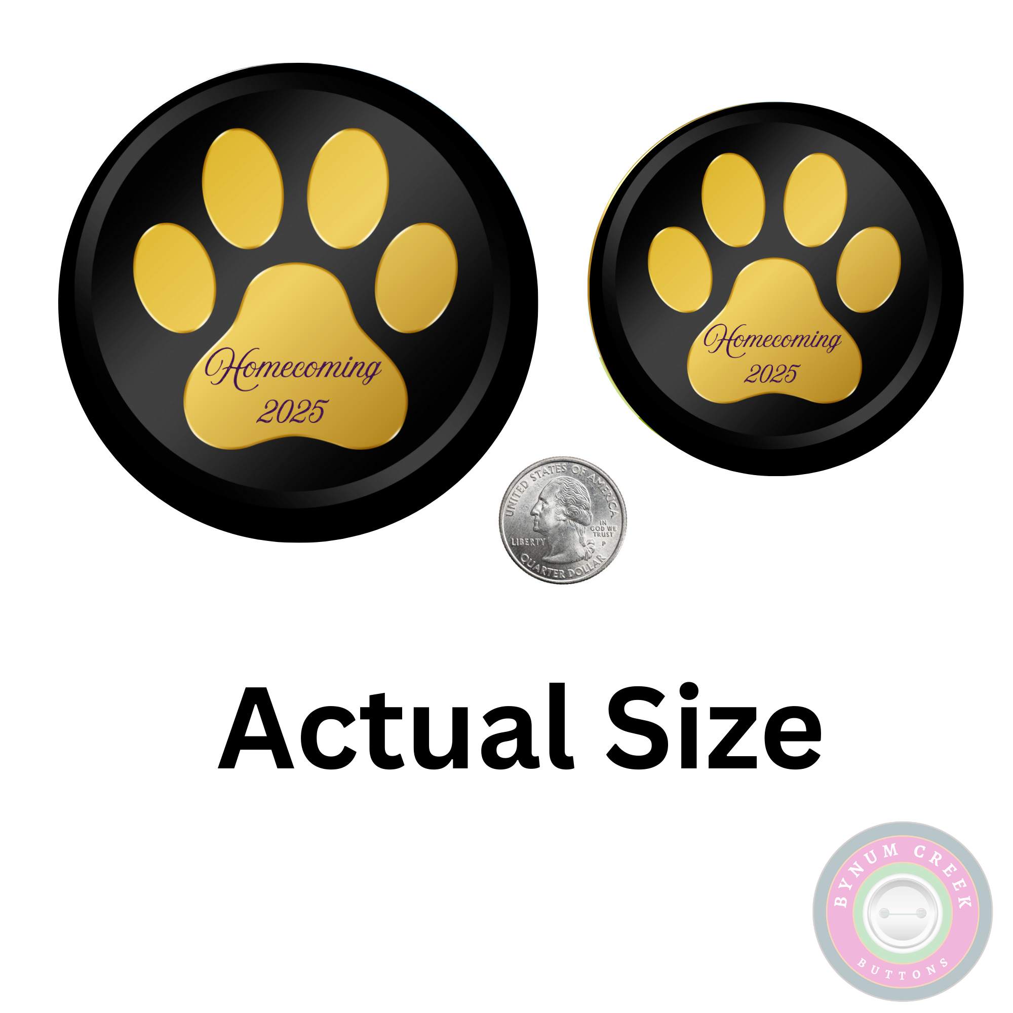Black and Gold Paw
